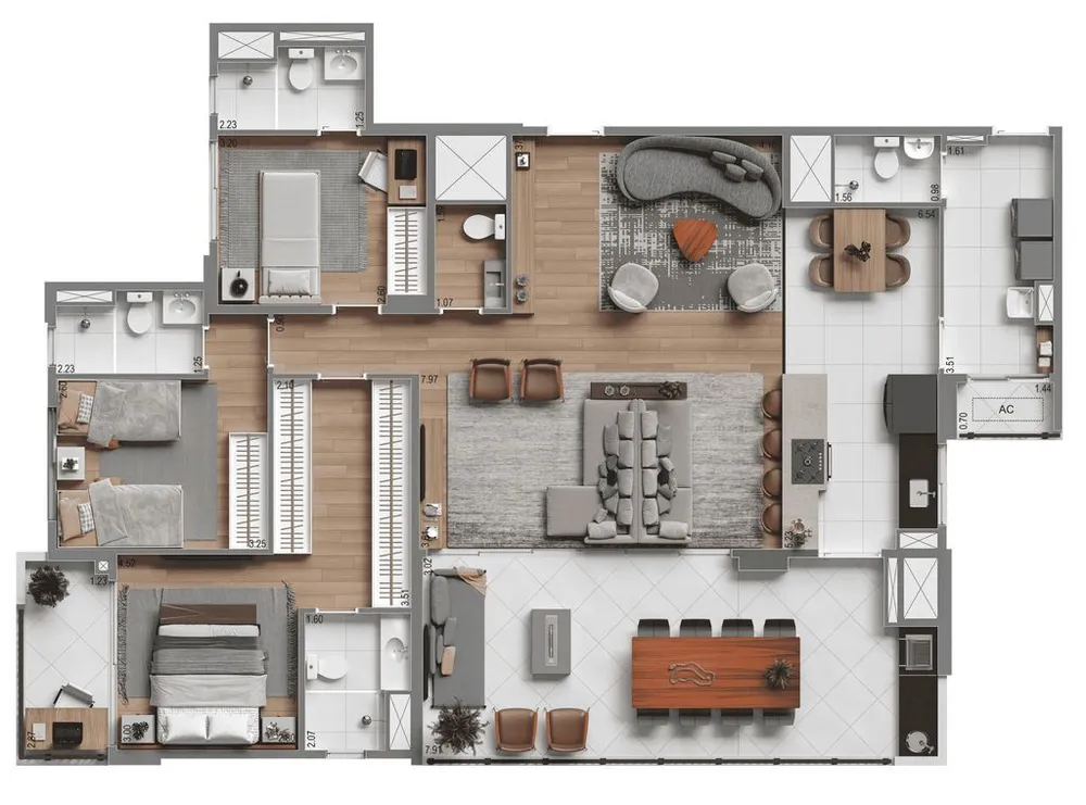 Apartamento, 4 quartos, 141 m² - Foto 6