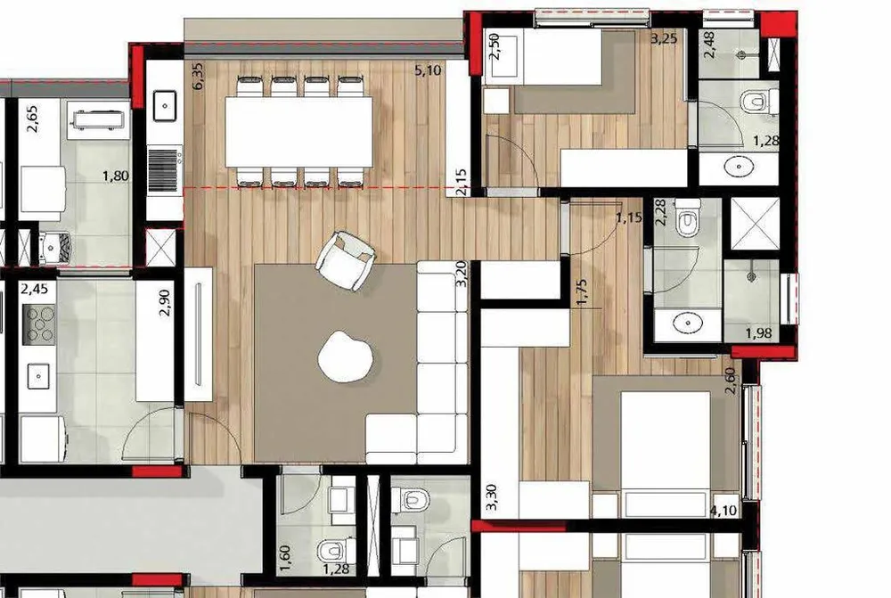 Apartamento, 3 quartos, 140 m² - Foto 9