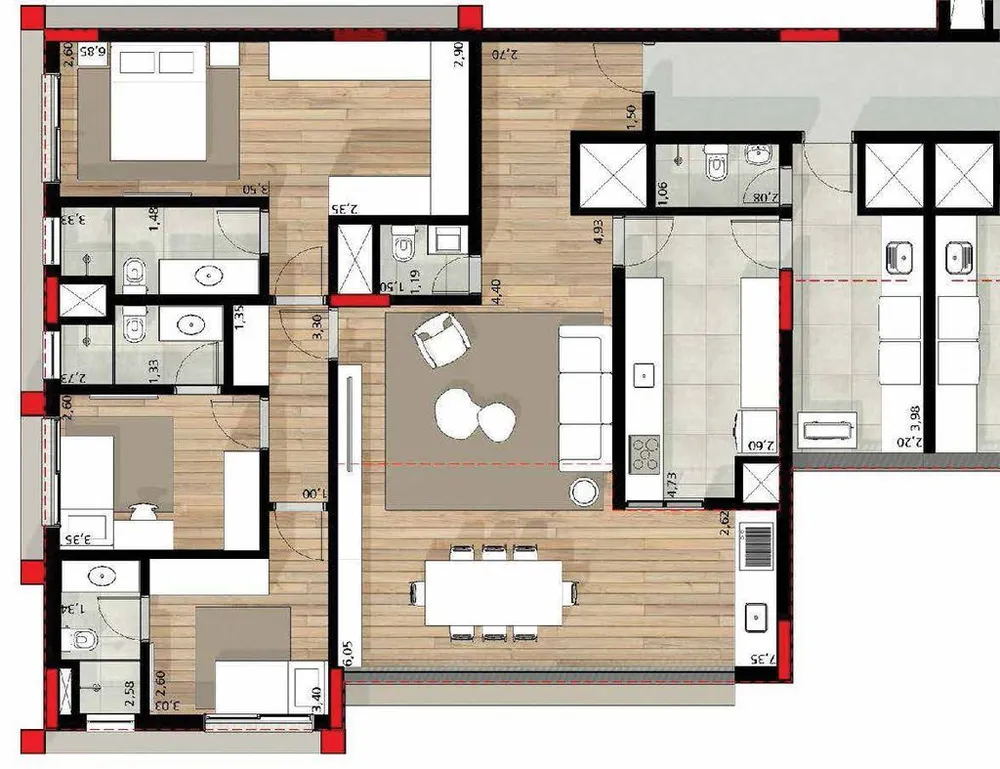Apartamento, 3 quartos, 140 m² - Foto 10