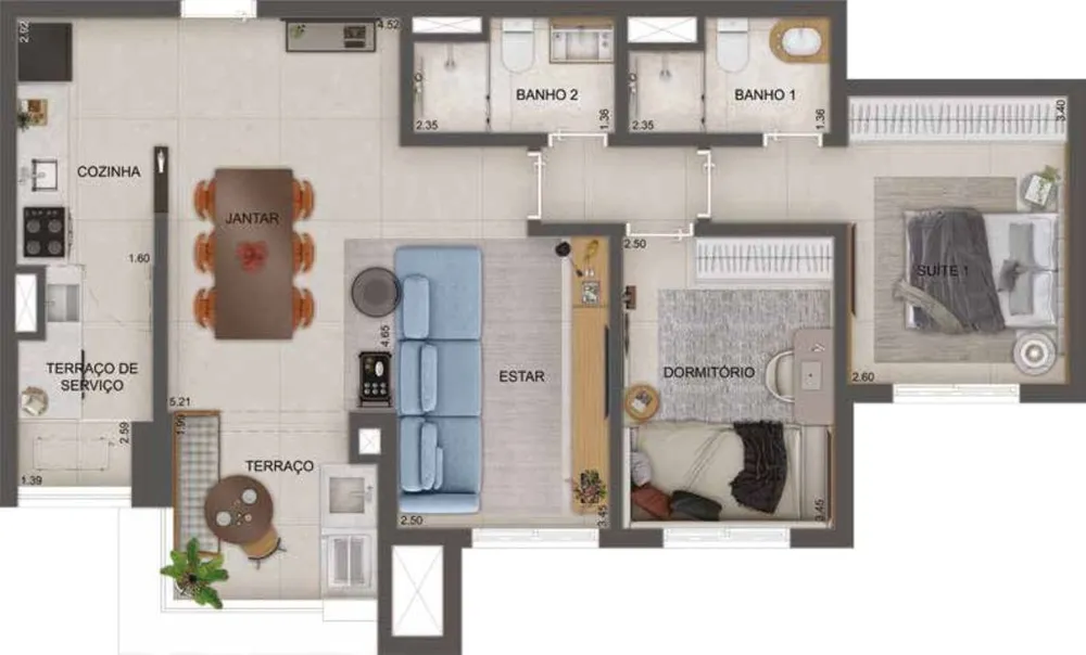 Apartamento, 3 quartos, 86 m² - Foto 12