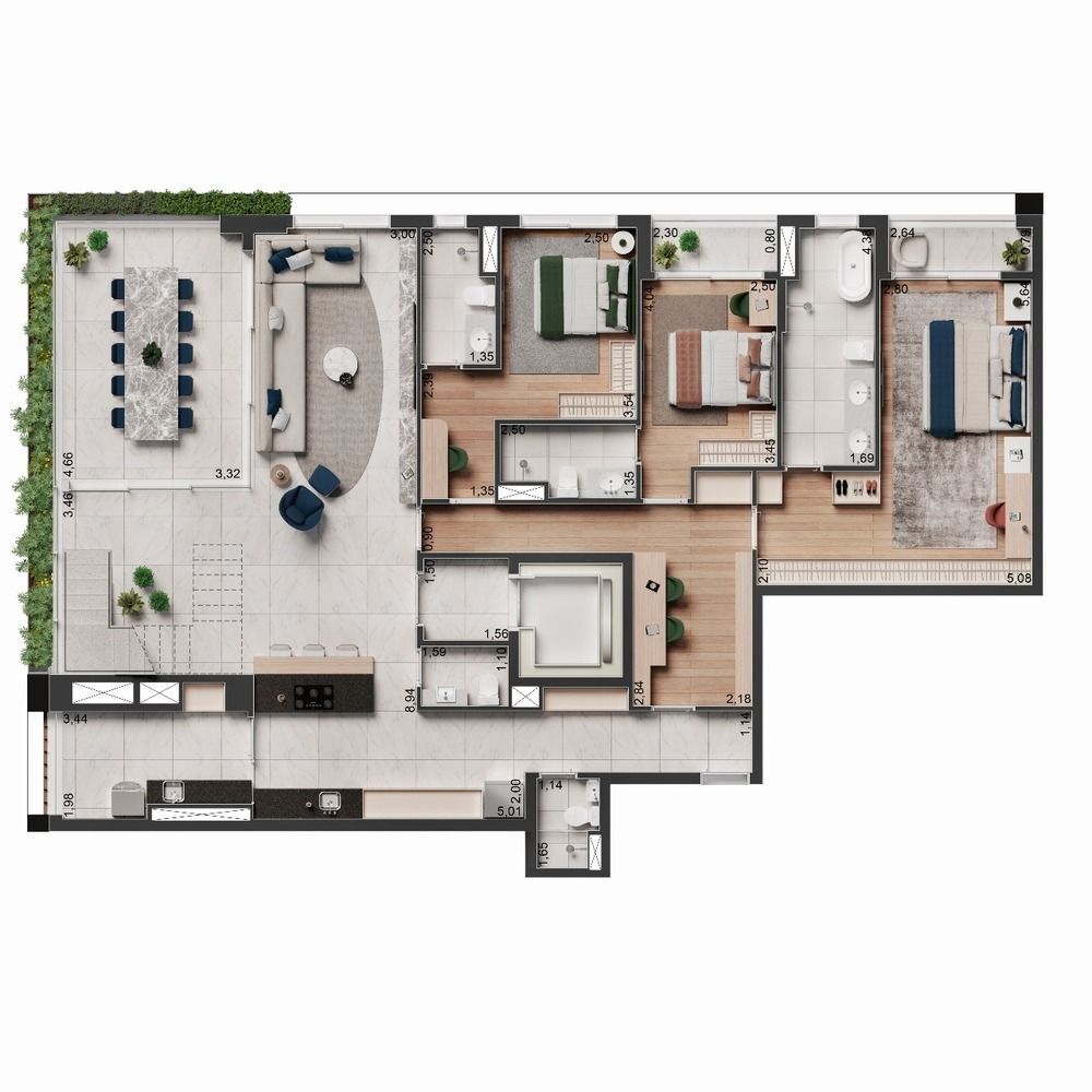 Cobertura, 3 quartos, 143 m² - Foto 1