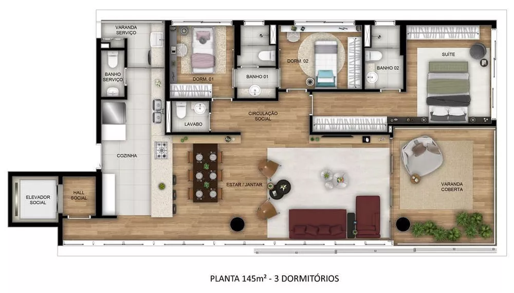 Apartamento à venda com 3 quartos, 384m² - Foto 5