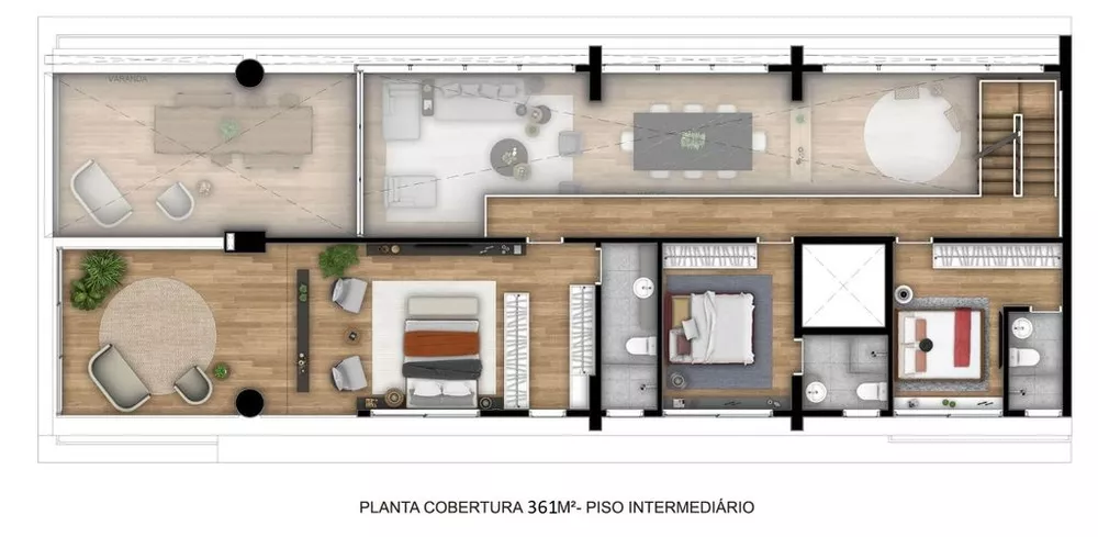 Apartamento à venda com 3 quartos, 384m² - Foto 8