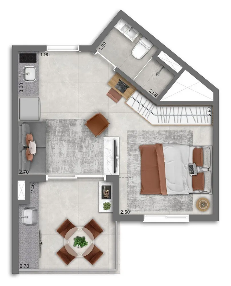 Apartamento, 2 quartos, 35 m² - Foto 5