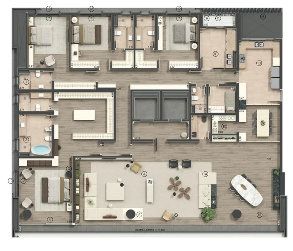 Apartamento, 4 quartos, 400 m² - Foto 4