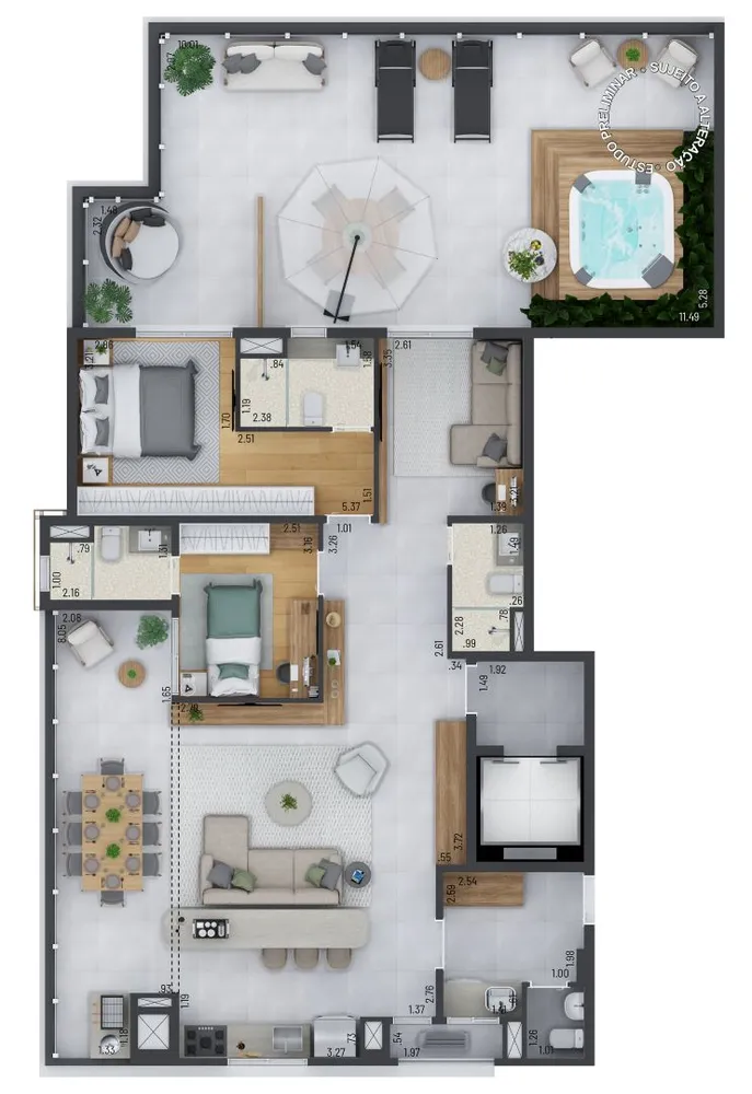 Apartamento, 3 quartos, 121 m² - Foto 1