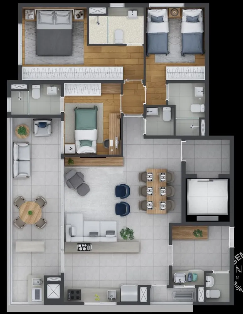 Apartamento, 3 quartos, 121 m² - Foto 7