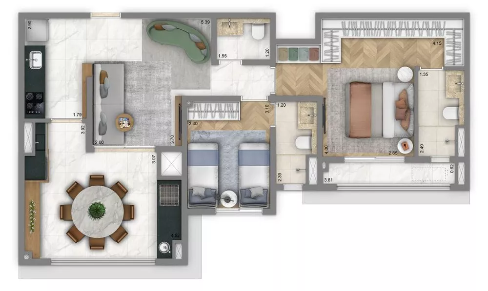 Apartamento, 3 quartos, 125 m² - Foto 5