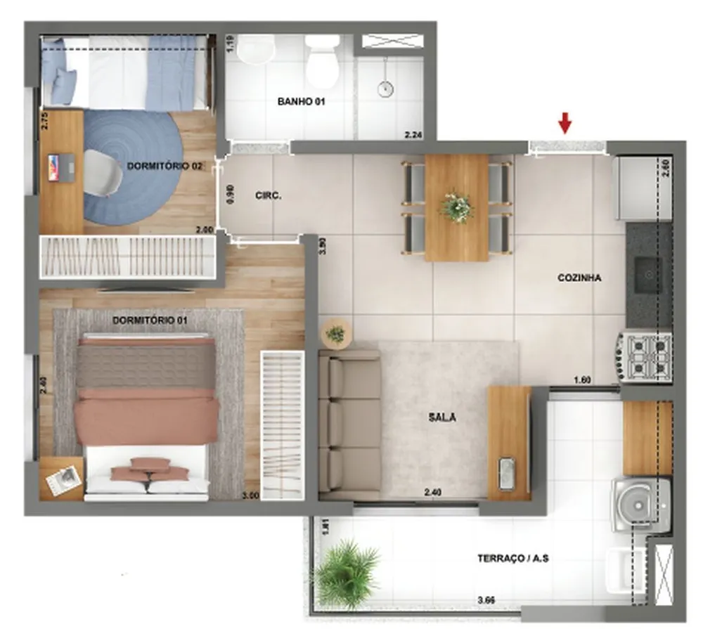 Apartamento, 32 m² - Foto 1