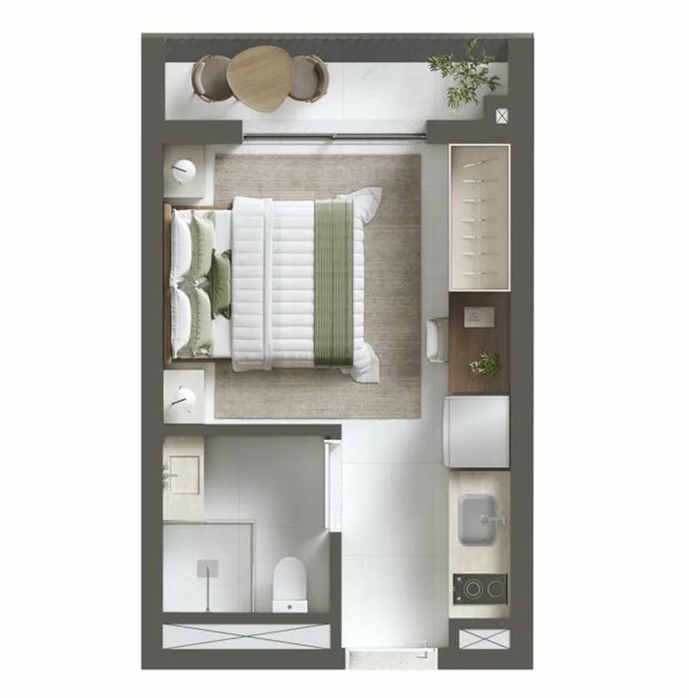 Kitnet-Studio, 28 m² - Foto 5