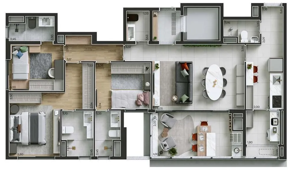 Apartamento, 3 quartos, 143 m² - Foto 7