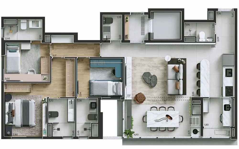 Apartamento, 3 quartos, 143 m² - Foto 10