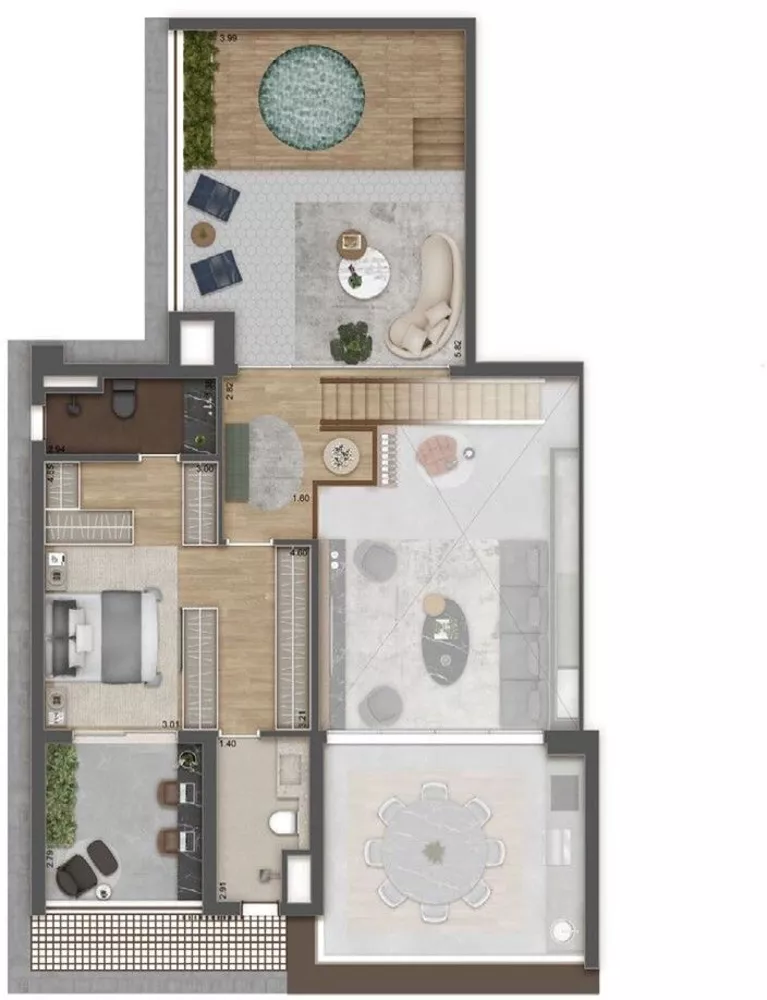 Apartamento à venda com 3 quartos, 184m² - Foto 3