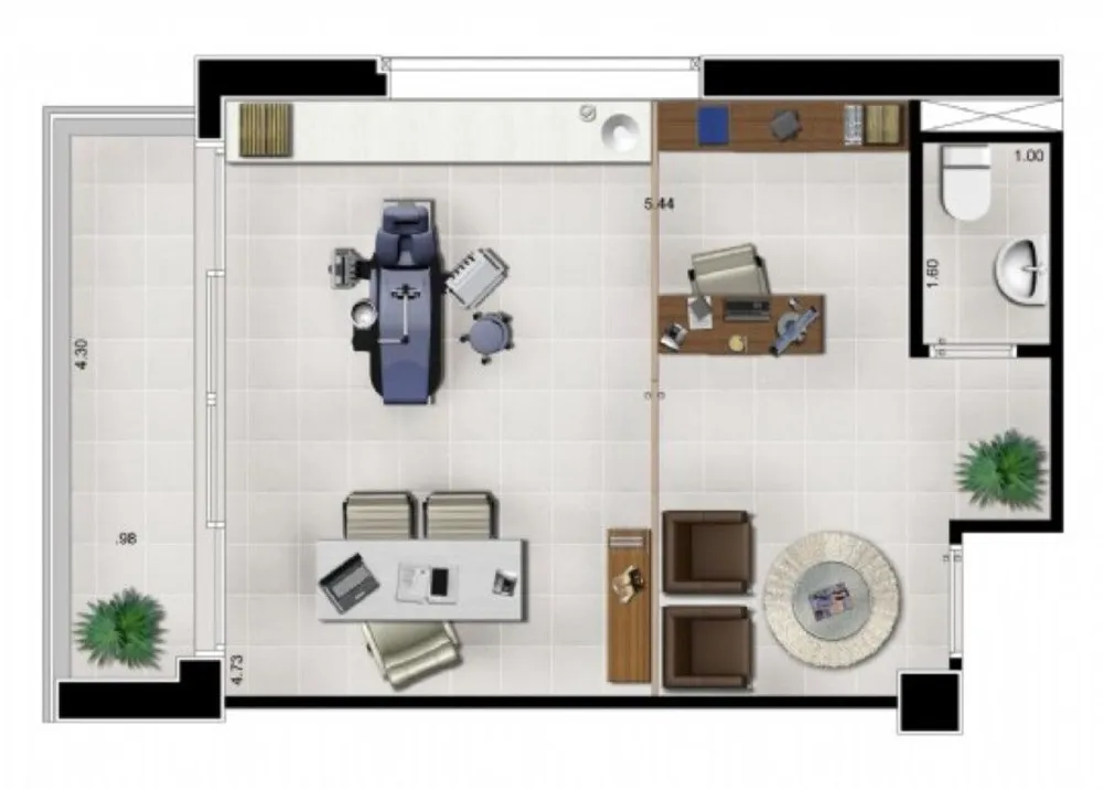 Sala-Conjunto, 42 m² - Foto 1