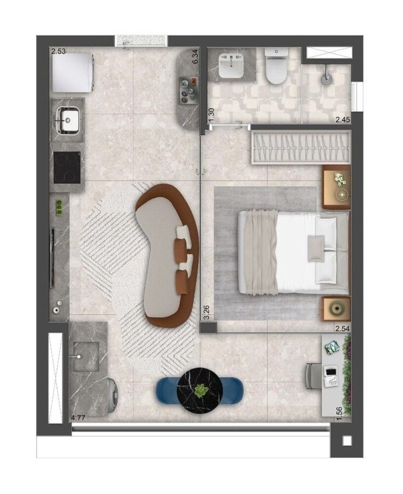 Kitnet-Studio, 25 m² - Foto 6