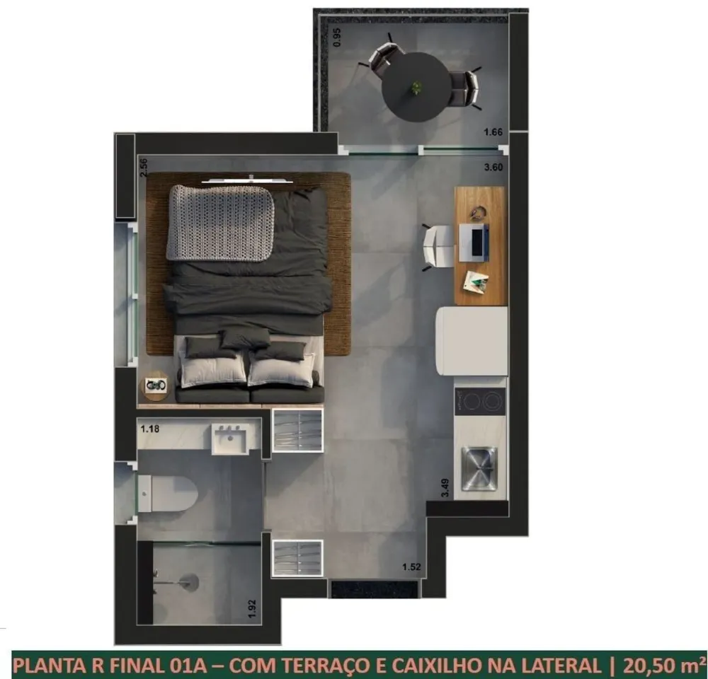 Kitnet-Studio, 20 m² - Foto 12