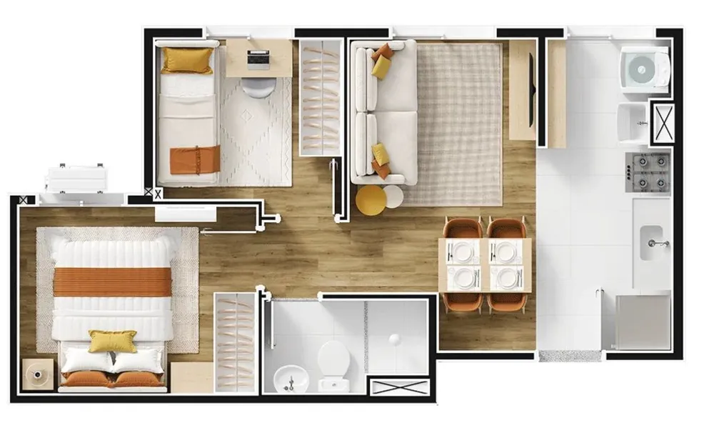 Apartamento, 2 quartos, 35 m² - Foto 7