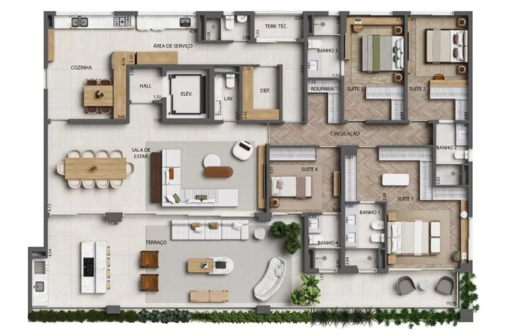 Apartamento, 3 quartos, 173 m² - Foto 7