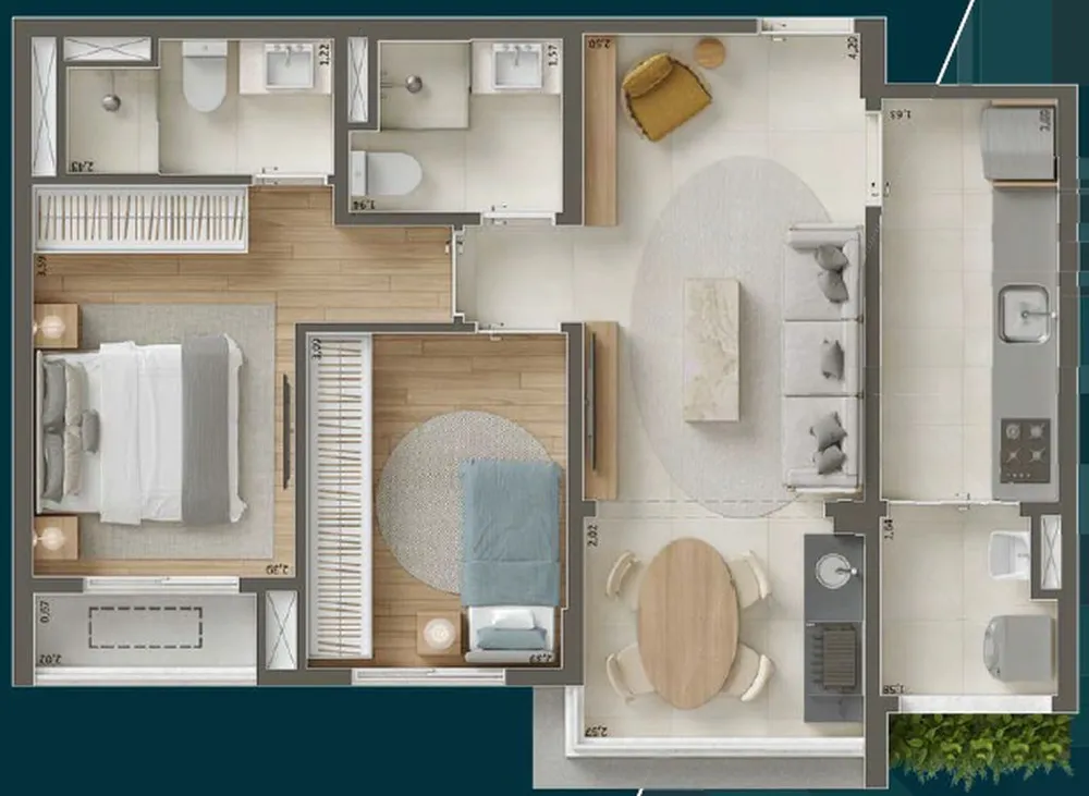 Apartamento, 2 quartos, 42 m² - Foto 8