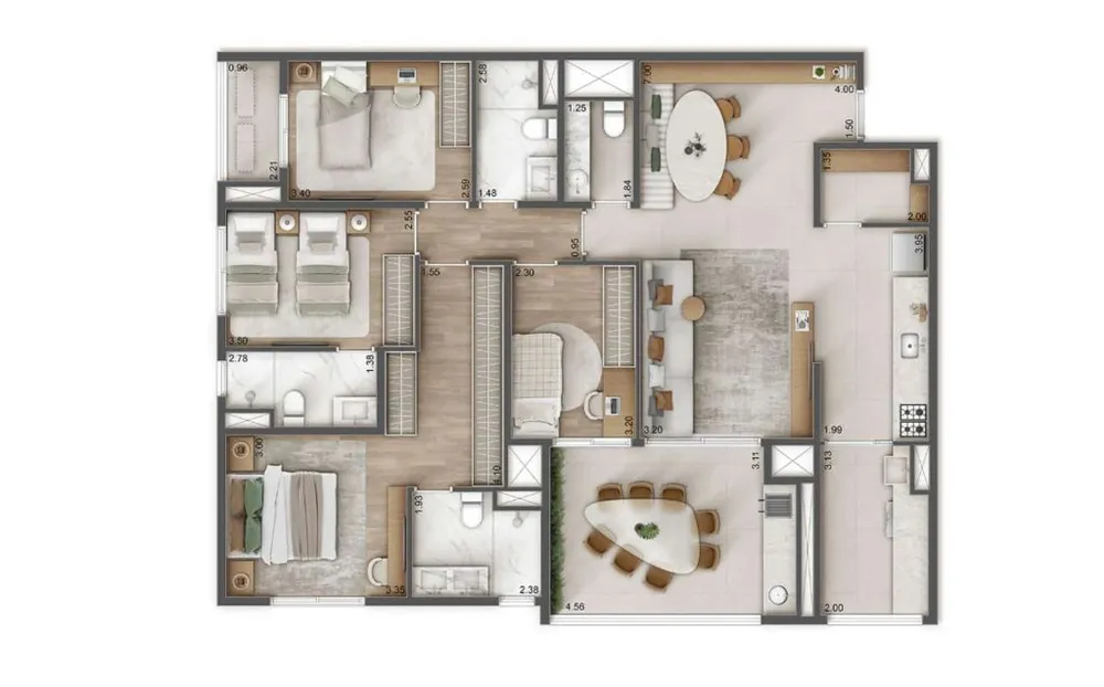 Apartamento, 4 quartos, 125 m² - Foto 9