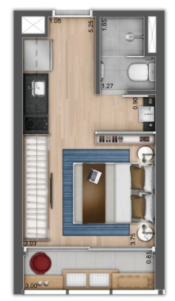 Kitnet-Studio, 20 m² - Foto 12
