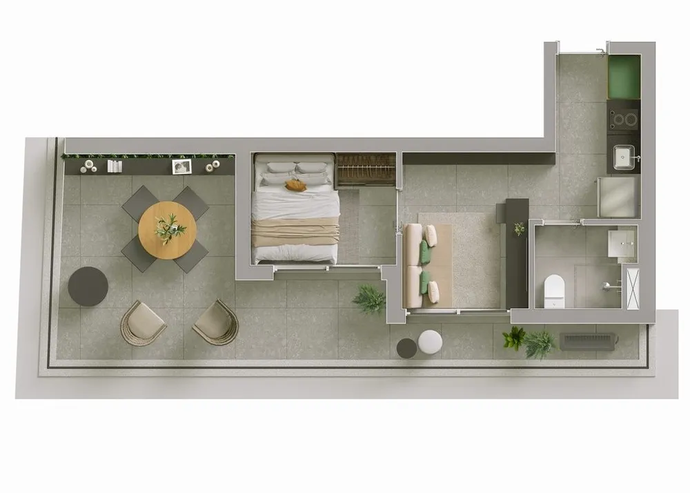 Kitnet-Studio, 24 m² - Foto 6