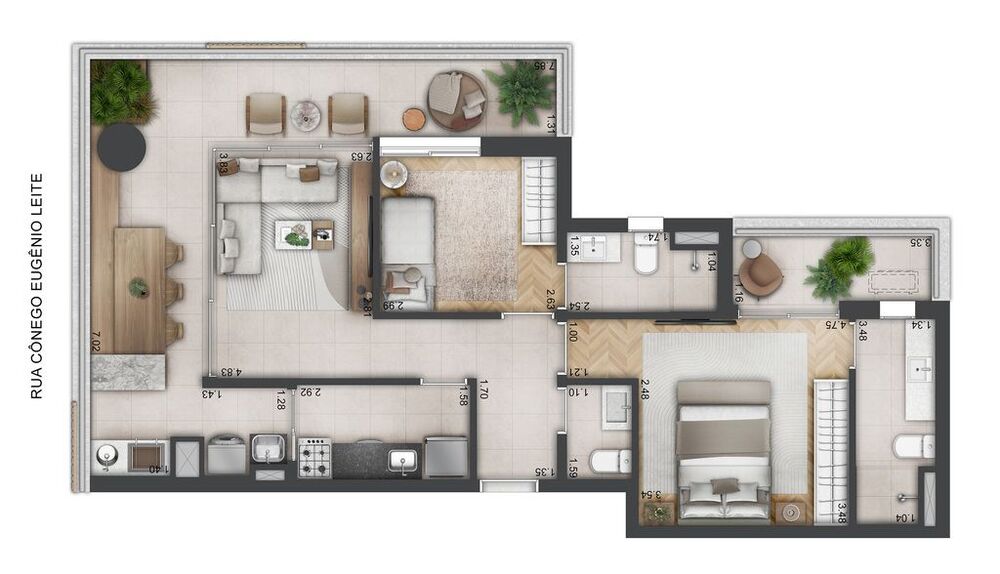 Apartamento, 2 quartos, 92 m² - Foto 6