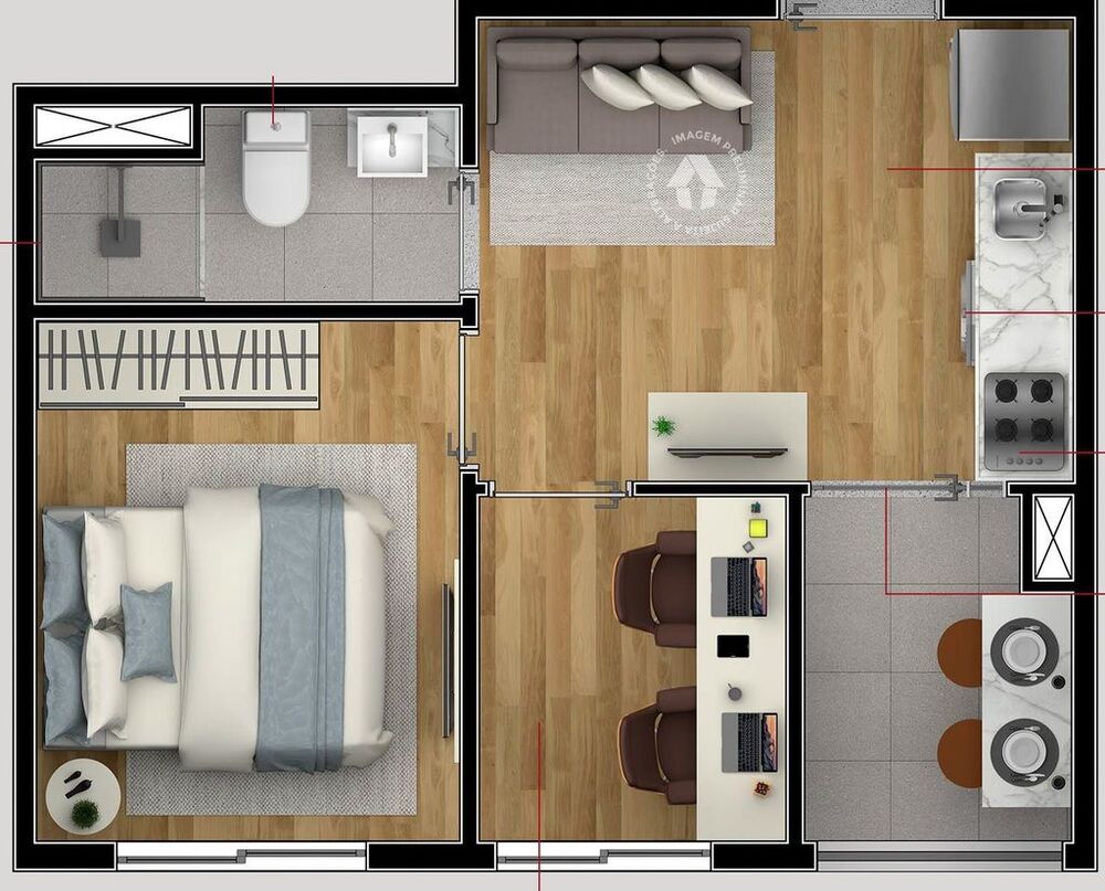 Cobertura, 1 quarto, 151 m² - Foto 22
