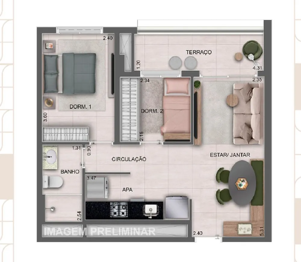 Apartamento, 3 quartos, 90 m² - Foto 4