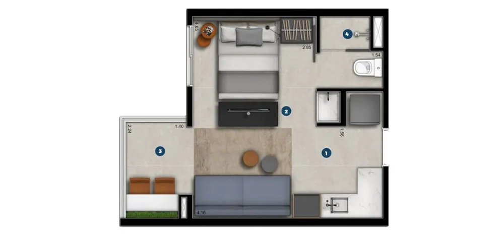Kitnet-Studio, 27 m² - Foto 11