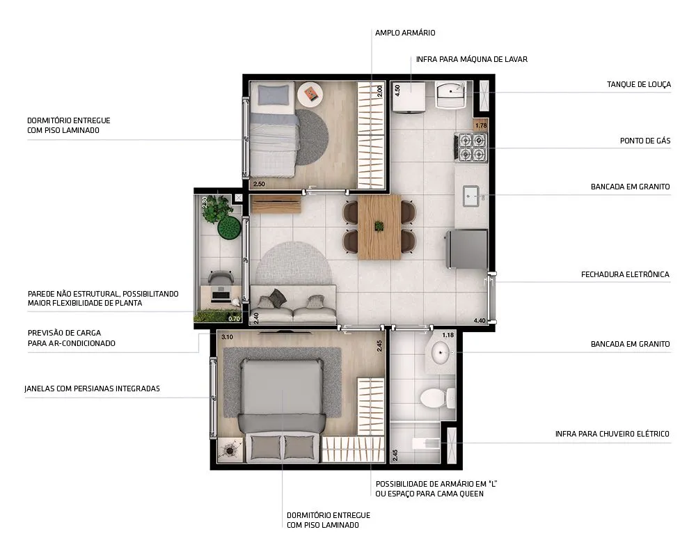 Apartamento, 1 quarto, 26 m² - Foto 9