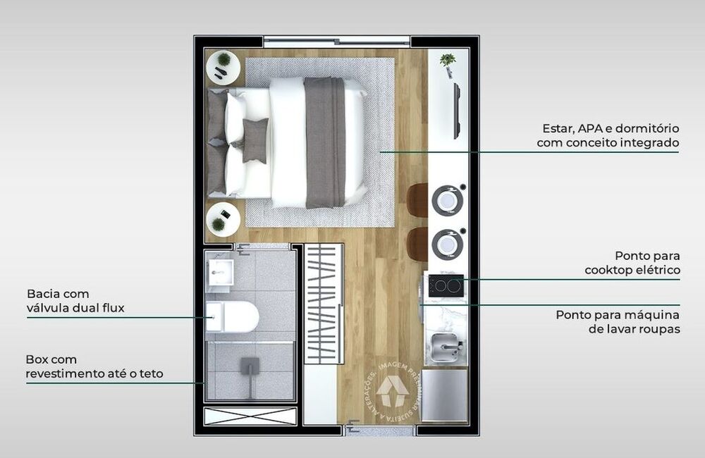 Cobertura, 1 quarto, 56 m² - Foto 23