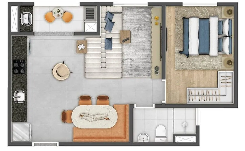 Apartamento, 2 quartos, 46 m² - Foto 11
