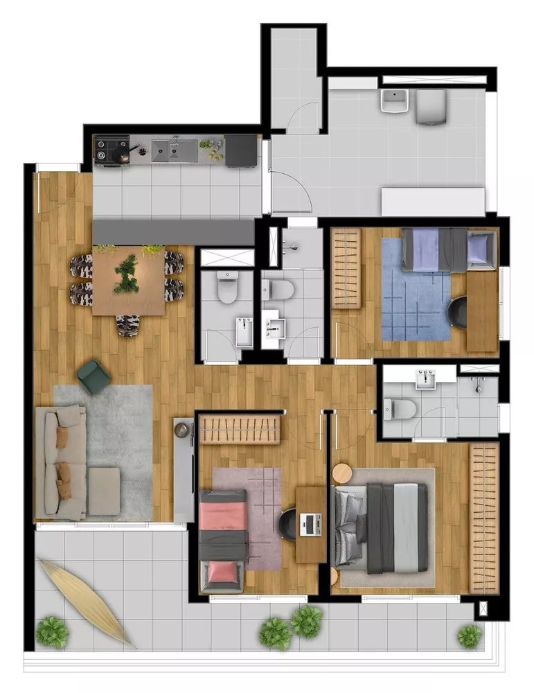 Apartamento, 3 quartos, 130 m² - Foto 5