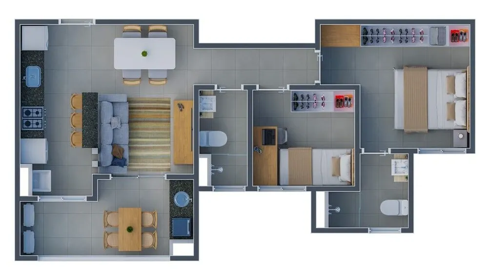 Apartamento, 1 quarto, 57 m² - Foto 12