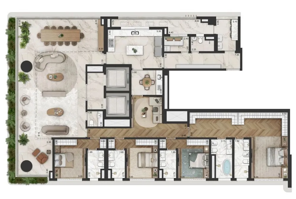 Apartamento, 4 quartos, 416 m² - Foto 12