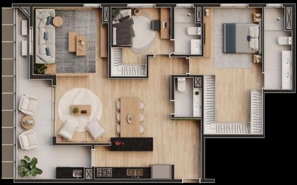 Cobertura, 3 quartos, 226 m² - Foto 4