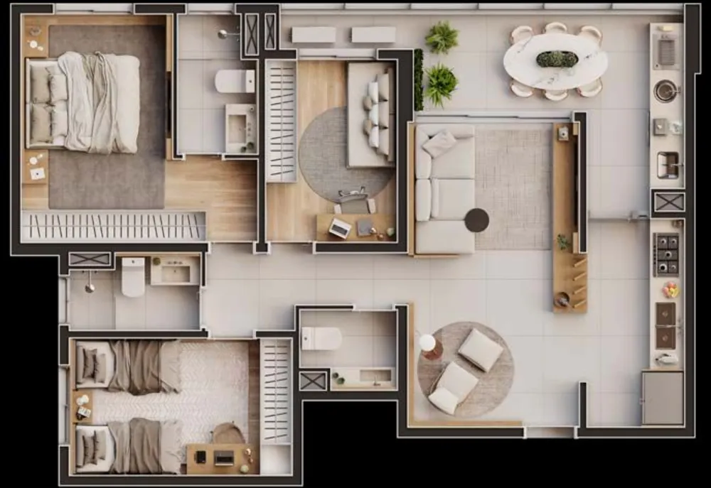 Cobertura, 3 quartos, 226 m² - Foto 1