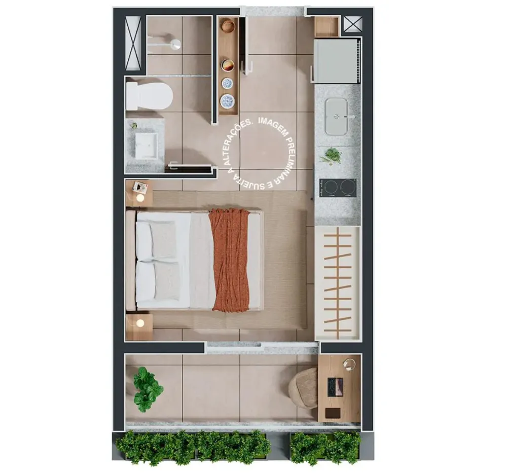 Kitnet-Studio, 21 m² - Foto 5