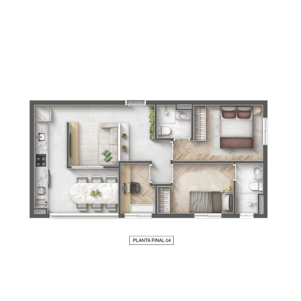 Apartamento, 3 quartos, 56 m² - Foto 15