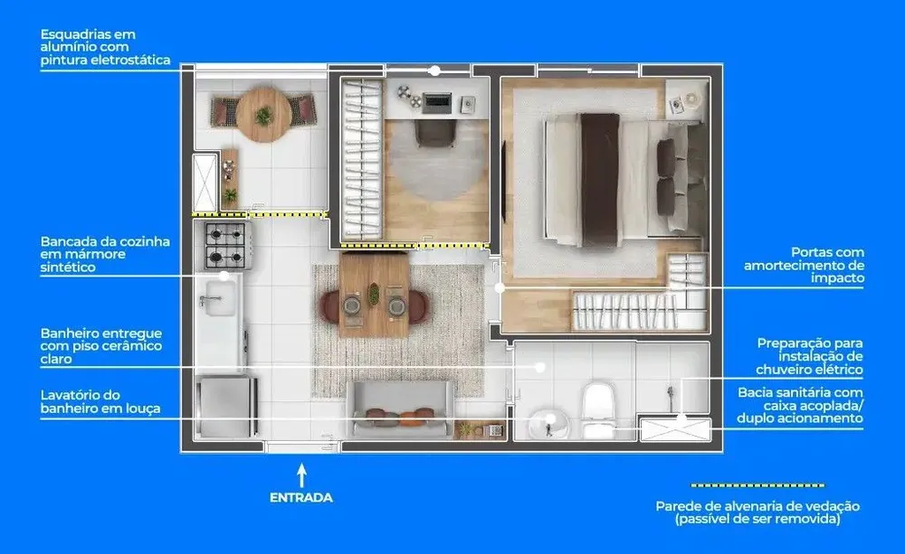 Apartamento, 1 quarto, 27 m² - Foto 8