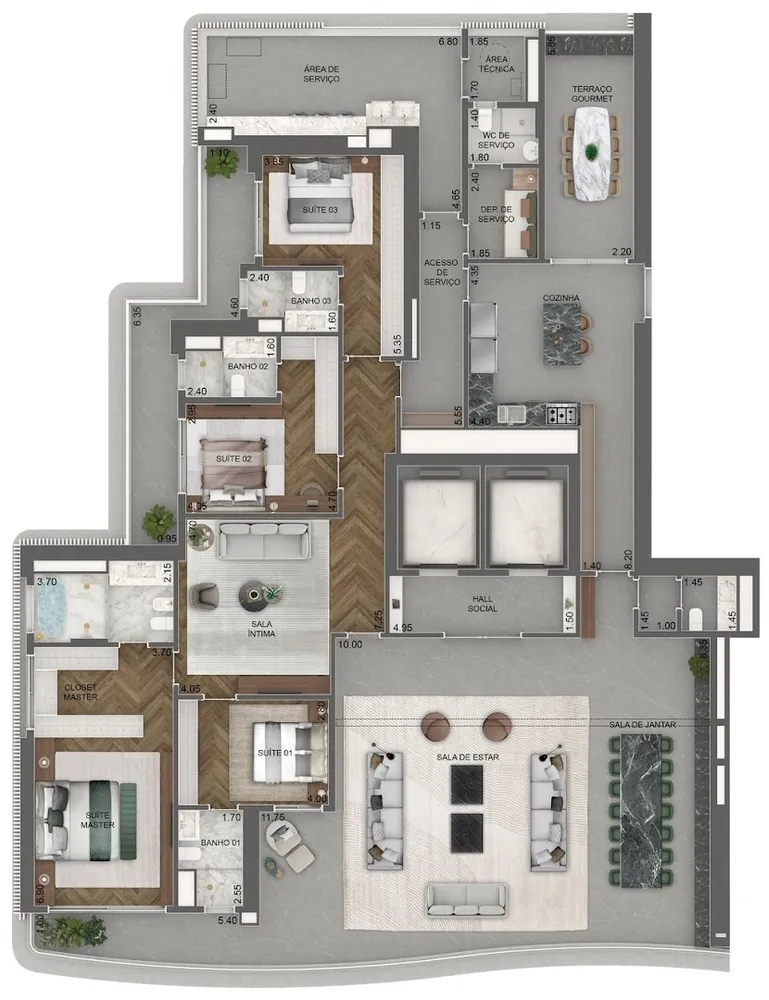 Apartamento, 4 quartos, 404 m² - Foto 8