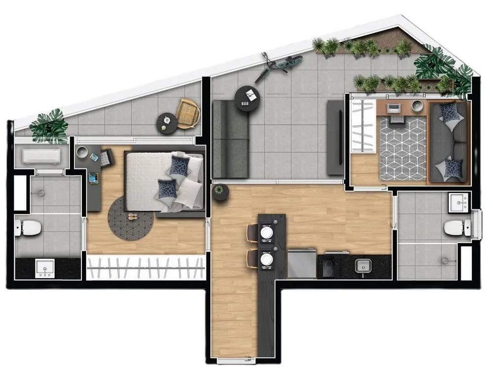 Kitnet-Studio, 39 m² - Foto 3