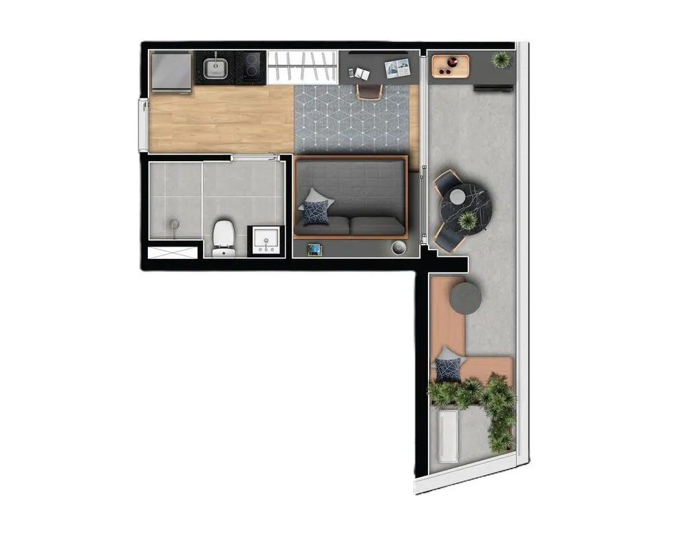 Kitnet-Studio, 39 m² - Foto 5