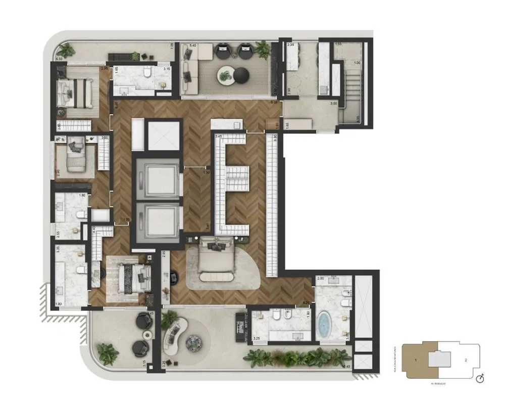 Apartamento, 4 quartos, 246 m² - Foto 10