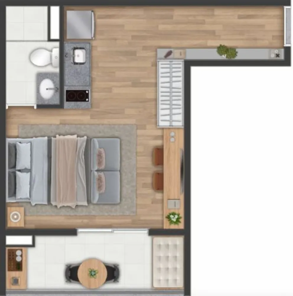 Kitnet-Studio, 30 m² - Foto 9