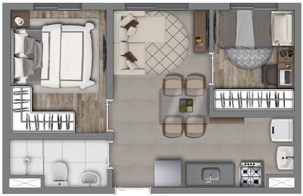 Apartamento, 3 quartos, 60 m² - Foto 8
