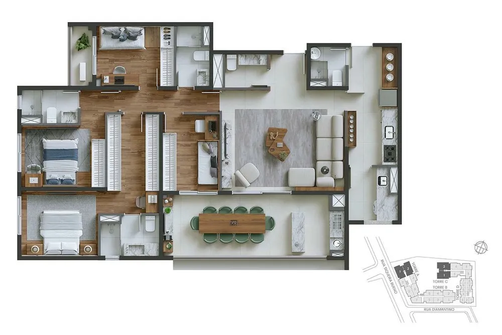 Apartamento, 2 quartos, 87 m² - Foto 4