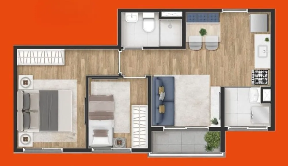 Apartamento, 2 quartos, 37 m² - Foto 10