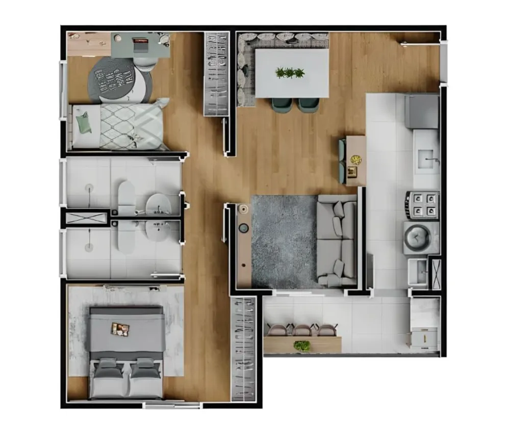 Apartamento, 2 quartos, 56 m² - Foto 5